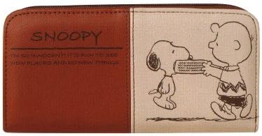 Amazon スヌーピー 財布 ラウンドファスナーロングウォレット 長財布 ナチュラル 合皮 カミオジャパン シューズ バッグ