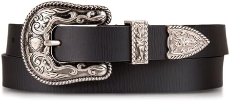 Amazon.com: Tony Lama Ladies Black Nizhoni Cross Belt XL