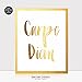DIGIBUDDHA Carpe Diem Gold Foil Print Poster 8x10