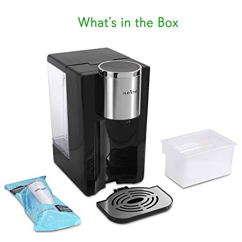 Electric Auto Hot Water Dispenser - Instant Fast Heating Coil Water Boiler More Simple Then Water Kettles Pots Clear Water Tank Measuring Fill Water Up To 2.3 quart NutriChef PKHTWTR46