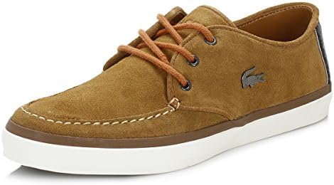 Lacoste Mens Tan Sevrin 2 LCR Suede Shoes-UK 9