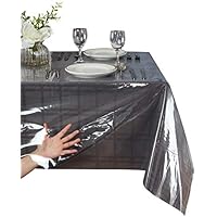 Walrus Clear Vinyl Tablecloth Protector Waterproof/Oil-Proof Plastic ...