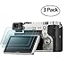 Glass Screen Protector for Sony Alpha A6000 A5000 A6300 NEX-7 NEX-3N NEX-5 NEX-6 NEX-6L, Mestron Tempered Glass Anti-Bubble Anti-scratch Anti-fingerprint Ultra-clear 9H Cover (3 Pack)