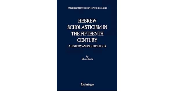 Amazoncom Hebrew Scholasticism In The Fifteenth Century A - 