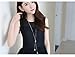 Rurah Zircon Fringed Clover Sweater Chain Necklace Pendant Women Girl Ornaments Fashion with Clothing Accessories