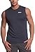 ASICS Men's Circuit-7 Warm Up Running Shirt Sleeveless,Navy,Large