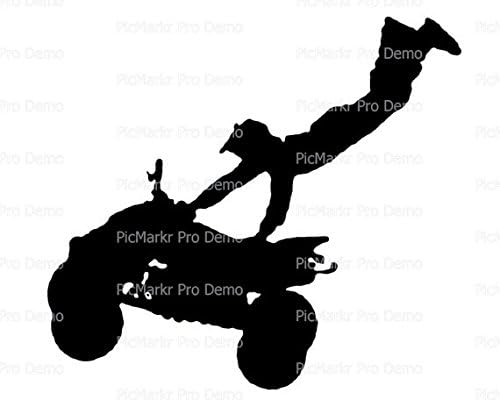 1/4 Sheet - Motocross ATV Birthday - Edible Cake/Cupcake Party Topper!!!