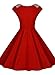 Miusol Women's Classy Vintage Audrey Hepburn Style 1940's Rockabilly Evening Dress
