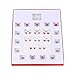 9rice Advent Calendar,24 Days Christmas Emoji Jewellery Advent Calendar +8 Earrings +15 Beads Bracelet (Red)