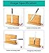ADMLC Magnetic Knife Block, Knife Holder, Knife Organizer, Cutlery Display Stand, Large Capacity, Double Side Strongly Magnetic (20 inch, Silver, Modern, Bamboo)