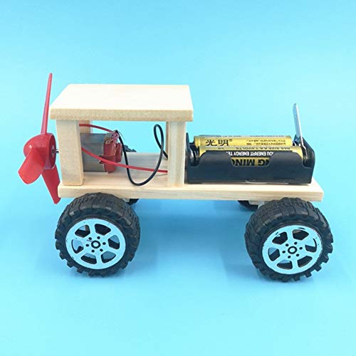 HsgbvictS DIY Toys Creative Toy DIY Electric Wind Power Car SUV Science Experiment Children Assembly Model Toy