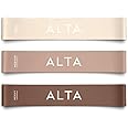 ALTA Mini Loop Bands for Exercise - Premium Durable Latex - Small Resistance Bands for Women, Booty Bands for Working Out, Leg Stretch Loops for Physical Therapy, Pilates Exercise Mini Bands Set