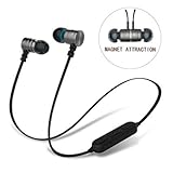 Bluetooth Headphones,TRONOE Sweatproof Magnet Attraction V4.0 Wireless Headphones In-Ear Sports Earphones Headset Noise Reduction Earbuds Stereo Earphones with Microphone and Volume Control (Gray)