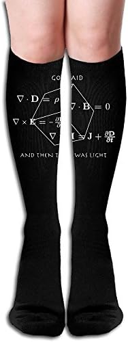 CUUO God Said Maxwell Equations And Then There Was Light Soft Stockings Leg Warmer For Girls And Women-19.7 Inch