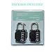 Combination Lock Outdoor Resettable 4 Digit Padlock, AIHYTU 2 Pack Heavy Duty and Weatherproof Combo Lock Combination Padlock Set for School, Gym Sports Locker, Garage, Tool Box, Garden Gate, Storage