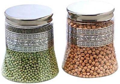 Steelo Plastic Container Set - 2000 ml, 2 Pieces, Transparent