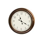 Cape Craftsmen Copper Circle Outdoor Safe Metal Wall Clock