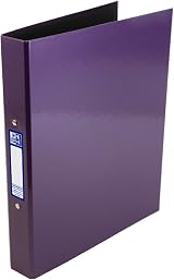 Oxford Premium A4 Ring Binder Purple 25mm 40mm Spine Laminated
