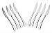Bruntmor, ALBA Gourmet Stainless Steel 8-piece Steak Knife set with Full Tang Blades, Wooden Gift Box