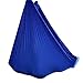 Wellsem Deluxe Yoga Swing - 5.5m x 3m Silk Fabric Hammock for Aerial Bodybuilding (Deep Blue)