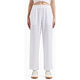 Armani Exchange Women's Poly Spandex Jacquard Check Pants