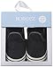 Robeez Kids Crosshatch Crib Shoe, Canvas Liam Basic - Black, 12-18 Months M US Infant