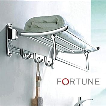 Fortune Stainless Steel Folding Towel Rack (24 inch) Pack of