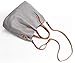 Molodo Womens Satchel Hobo Top Handle Tote Geuine Leather Handbag Shoulder Purse,Grey,Large