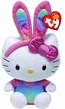 Ty Beanie Babies Hello Kitty Rainbow Bunny Ears Plush