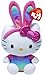 Ty Beanie Babies Hello Kitty Rainbow Bunny Ears Plush