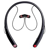 Bluetooth Headphones, LBell V4.0 Wireless Magnetic Bluetooth Headset In Ear Stereo Sweatproof Neckband Bluetooth Earbuds with HD&Mic Noise Canceling Wireless Earpiece for Gym Sports (Black 1)
