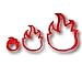 Arbi Design Fire Flame Cookie Cutter (1 Inch)