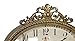 NIKKY HOME Vintage Table Clock, French Turquoise Color Rococo Style Desk Clock Battery Operated Rustic Design, Home Décor for Living Room, Bedroom, Bedside, Desk, Gift Clock - Gold