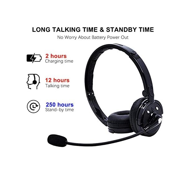 Bluetooth-Headset-with-Mic-RAOPINGX-Wireless-Bluetooth-Headphones-Noise-Cancelling-Earphones-with-Boom-Microphone-On-Ear-Phone-Earpiece-for-Cell-Phones-PC-Office-Customer-Service-Call-Center Bluetooth Headset with Mic, RAOPINGX Wireless Bluetooth Headphones Noise Cancelling Earphones with Boom Microphone On…