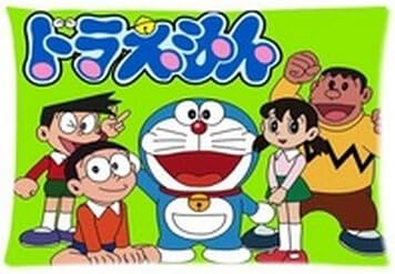 Lepilo Hold Cushion Cover Pillow Case Doraemon 20"x30" (Two Sides)