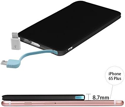 Power Banks External Batteries Chargers with built-in USB Cable Lauco 5000mah Portable and Ultra-Compact High-speed Chargers for Smartphones Tablet Electronic Products Devices .