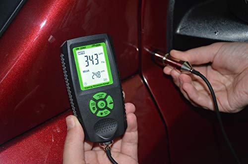 Coating Thickness Gauge CM-206Z Best Digital Paint Meter with External Sensor/Resolution 0.001mils