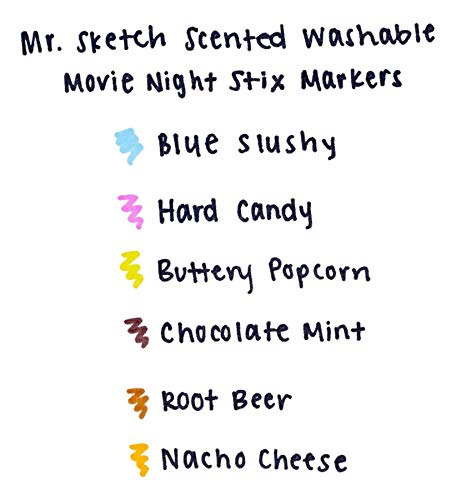 Amazoncom Mr Sketch Movie Night Scented Markers Stix