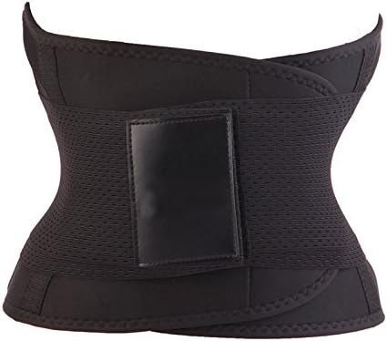Women slimming body shaper waist Belt girdles Firm Control Waist trainer corsets plus size Shapwear modeling strap (Black, S)