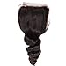Beauty Forever Brazilian Loose Wave Hair 4x4 inch Free Part Lace Closure 100% Human Virgin Hair (14 inch)