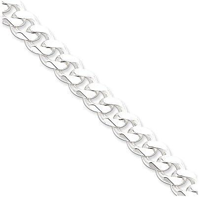Sterling Silver 9mm Curb Chain Length 9"
