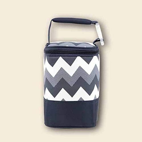 Vikea Travel Carrier Baby Insulated Bottle Bag for Breastmilk Bottle Heater Baby mom Bags, Warmer Or Cooler, Thermal Feeding Warmer Bottle Bag, an Ideal Solution for Feeding on The go (Black)