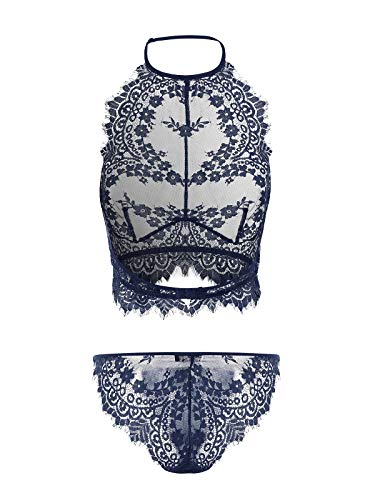 YOINS-Lingerie-Sexy-Erotico-Set-Lingerie-Pizzo-Donna-con-Lace-Reggiseno-con-String-Perizoma-per-La-Notte-di-Nozze-Vacanze-in-Luna-di-Miele-Viaggio