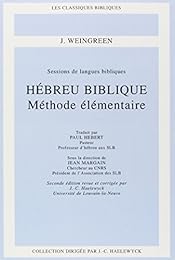 Hébreu biblique, méthode élémentaire