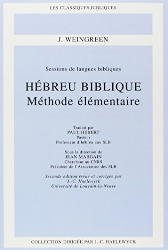 Hébreu biblique, méthode élémentaire