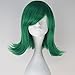 Miss U Hair Girl Adult Synthetic Short Wavy Green Hair Anime Cosplay Costume Wig C282