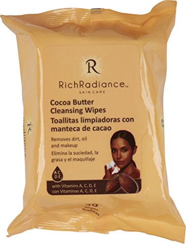Rich Radiance â€“ Cocoa Butter Cleansing Wipes (3 pack)