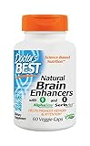 Doctor's Best Natural Brain Enhancers, Non-GMO, Vegan, Gluten Free, 60 Veggie Caps