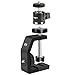 UTEBIT C-Clamp with Tripod Head, Aluminum Desk Clamps Set with 1/4 Thread Hole, 360 Degree Rotation mini Ball Head with 1/4