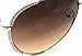 Vox Women's Aviator Sunglasses Rhinestone Fashion Designer Vintage Classic Chic Eyewear – Gold Frame –Amber Lens